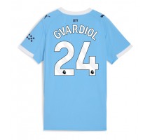 Manchester City Josko Gvardiol #24 Koszulka Podstawowa damskie 2025-26 Krótki Rękaw